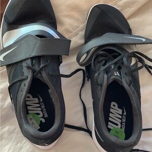 Nike Black and White Track Jumping Cleats